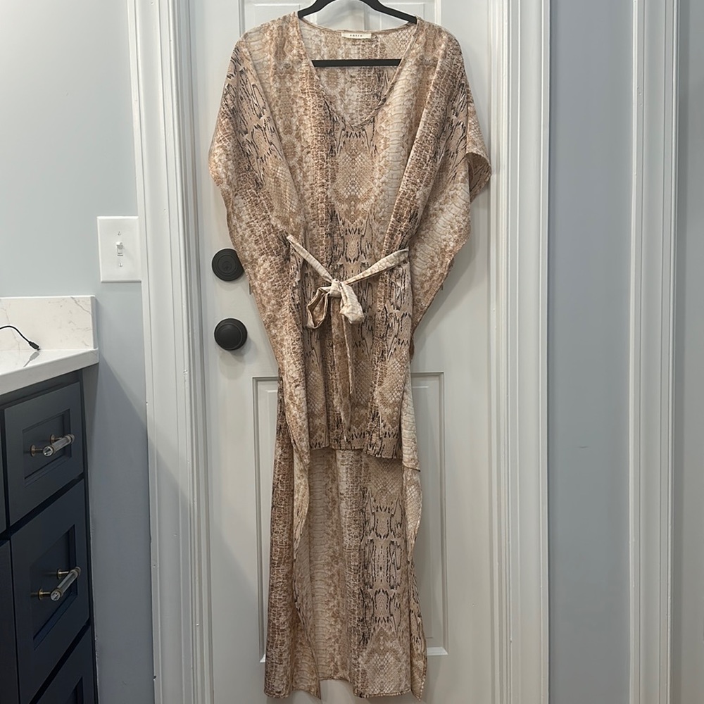 Snake Print Hi Low Dress